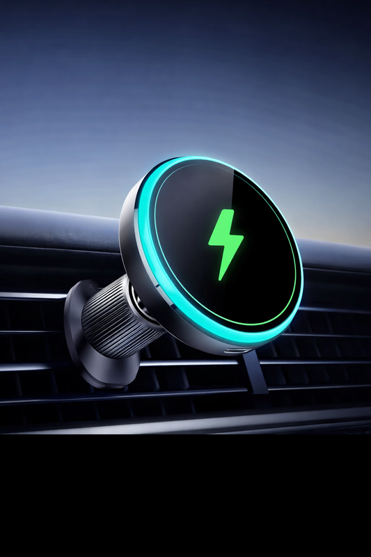 Ultra-Fast Wireless Car Charger Mount for iPhone – Magnetic Air Vent Holder