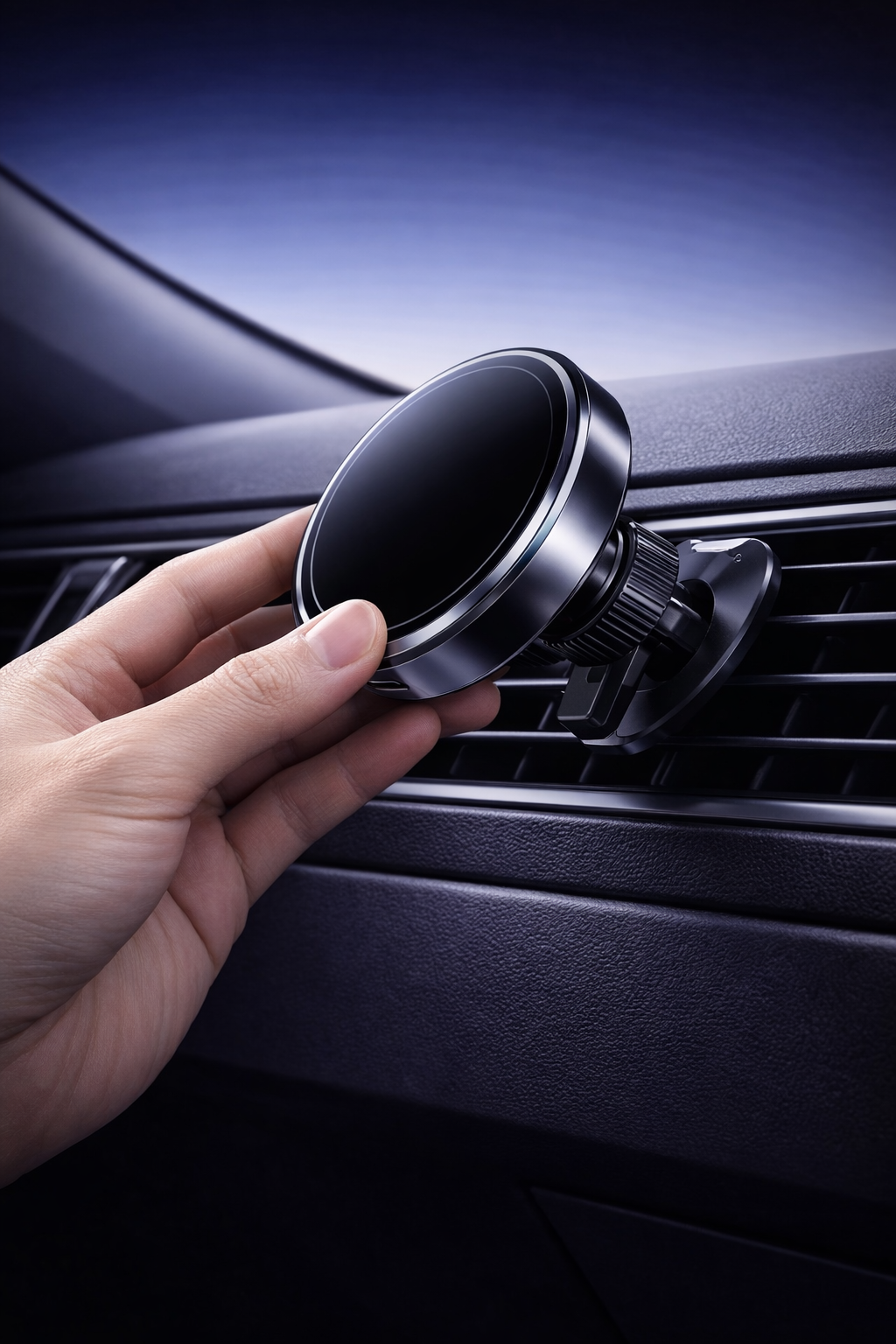 Ultra-Fast Wireless Car Charger Mount for iPhone – Magnetic Air Vent Holder