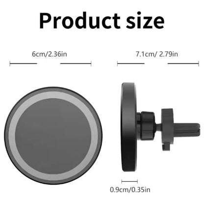 Ultra-Fast Wireless Car Charger Mount for iPhone – Magnetic Air Vent Holder